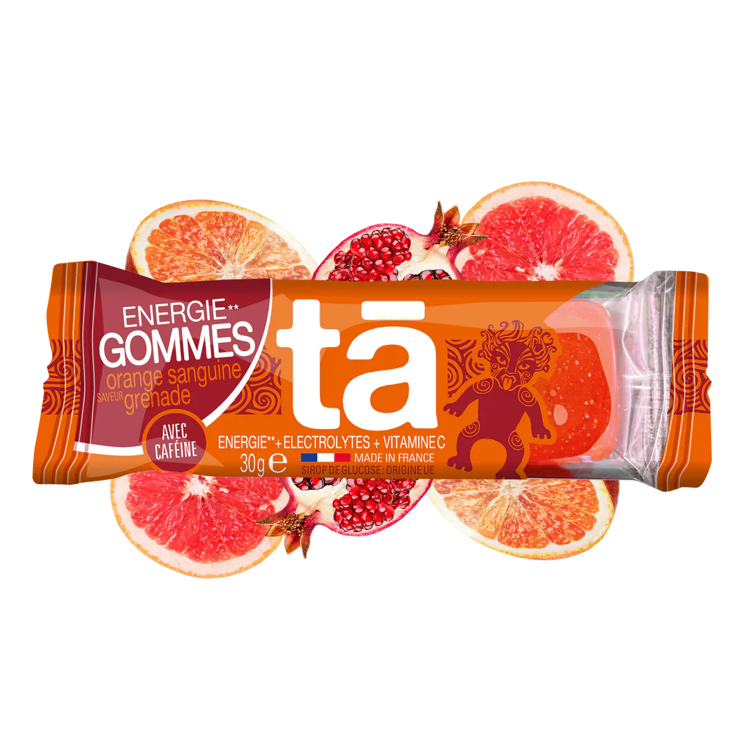 Energy Gummies (30g x 4 packs) | Blood Orange Pomegranate (contains caffeine)