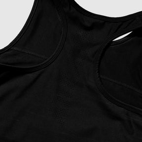 Women Flow Race Crop Top | Black