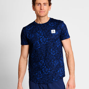M Flower Combat T-Shirt | Blue
