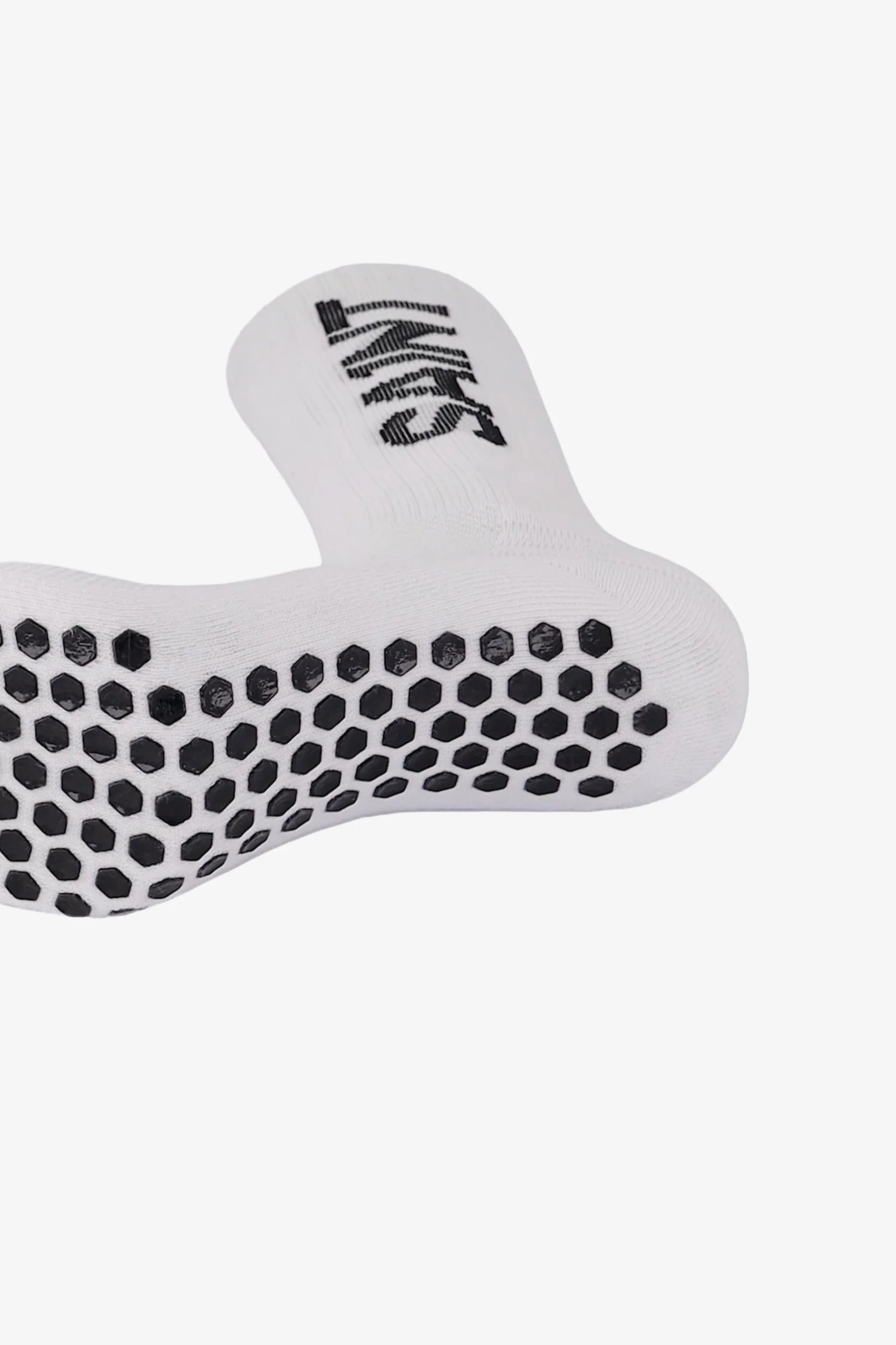 Cotton/Nylon Grip Socks | White