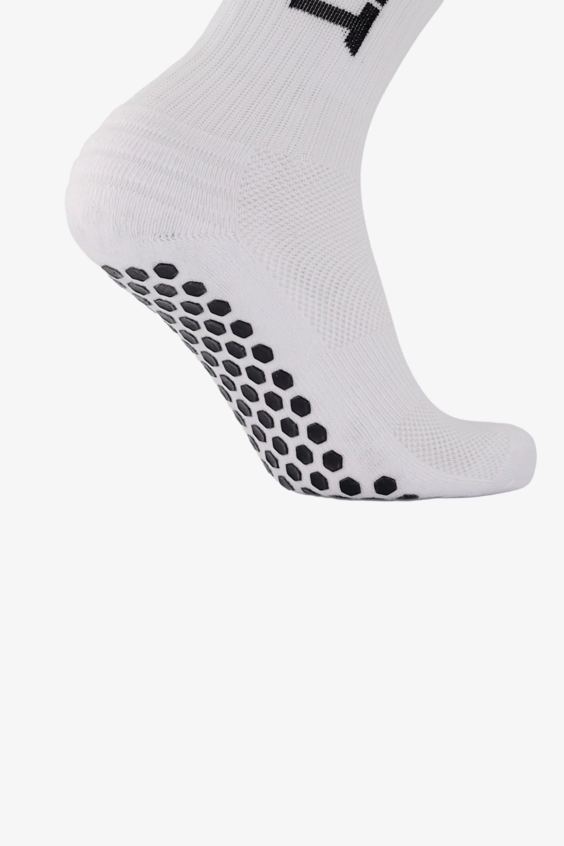 Cotton/Nylon Grip Socks | White