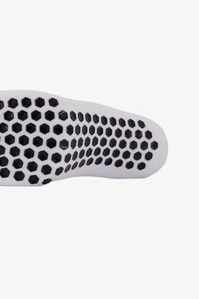 Cotton/Nylon Grip Socks | White