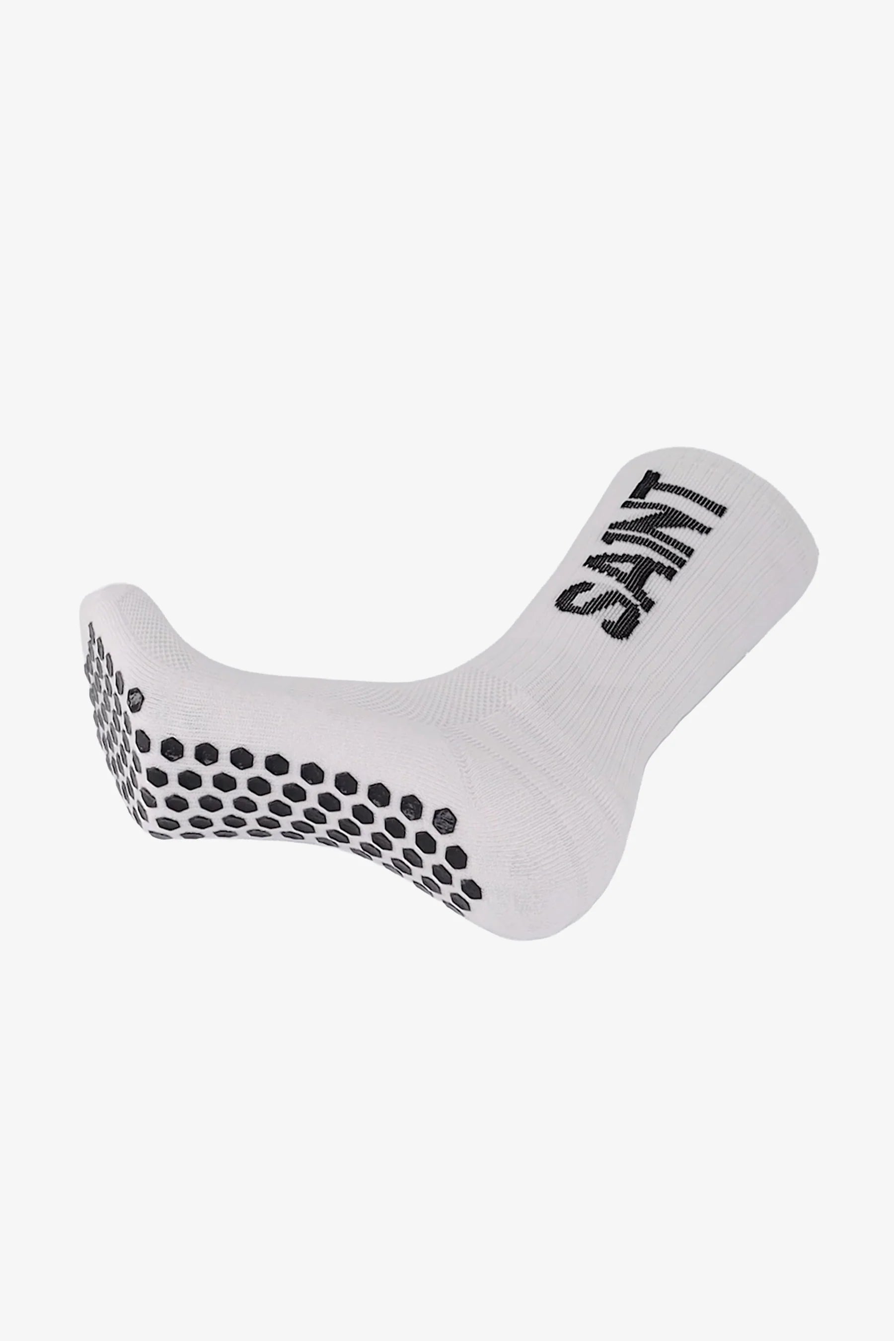 Cotton/Nylon Grip Socks | White