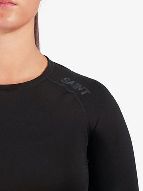 W Compression L/S Top | Black