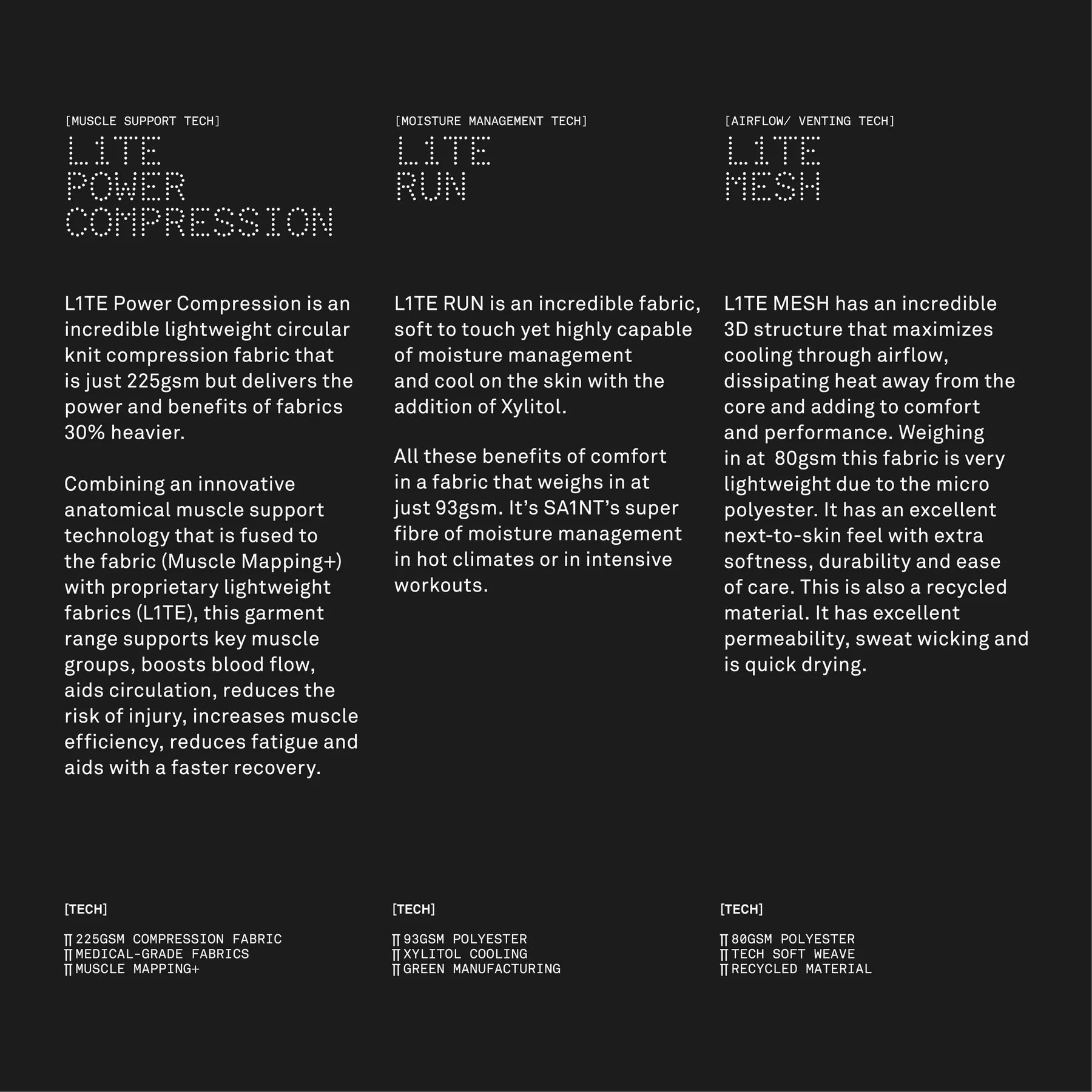 W P1 Elite Compression Tights - Low Rise | Black