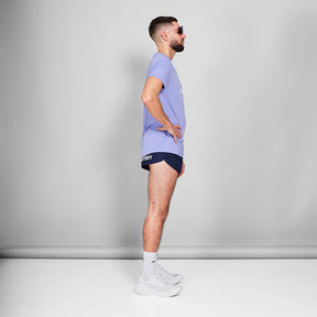 Logo Combat T-shirt | Purple Melange