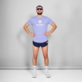 Logo Combat T-shirt | Purple Melange