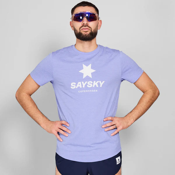 Logo Combat T-shirt | Purple Melange