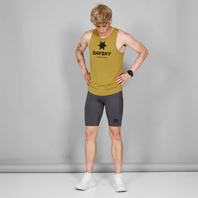 Logo Combat Singlet | Yellow Melange