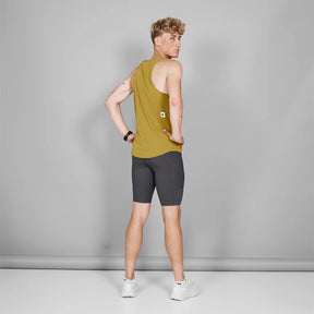Logo Combat Singlet | Yellow Melange