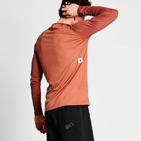 Logo Pace Long Sleeve | Red Melange
