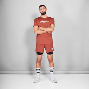 Logo Pace T-Shirt | Red Melange