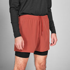 M 2-in-1 Pace Shorts 5" | Red