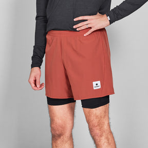 M 2-in-1 Pace Shorts 5" | Red