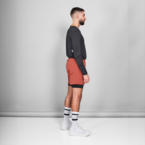 M 2-in-1 Pace Shorts 5" | Red