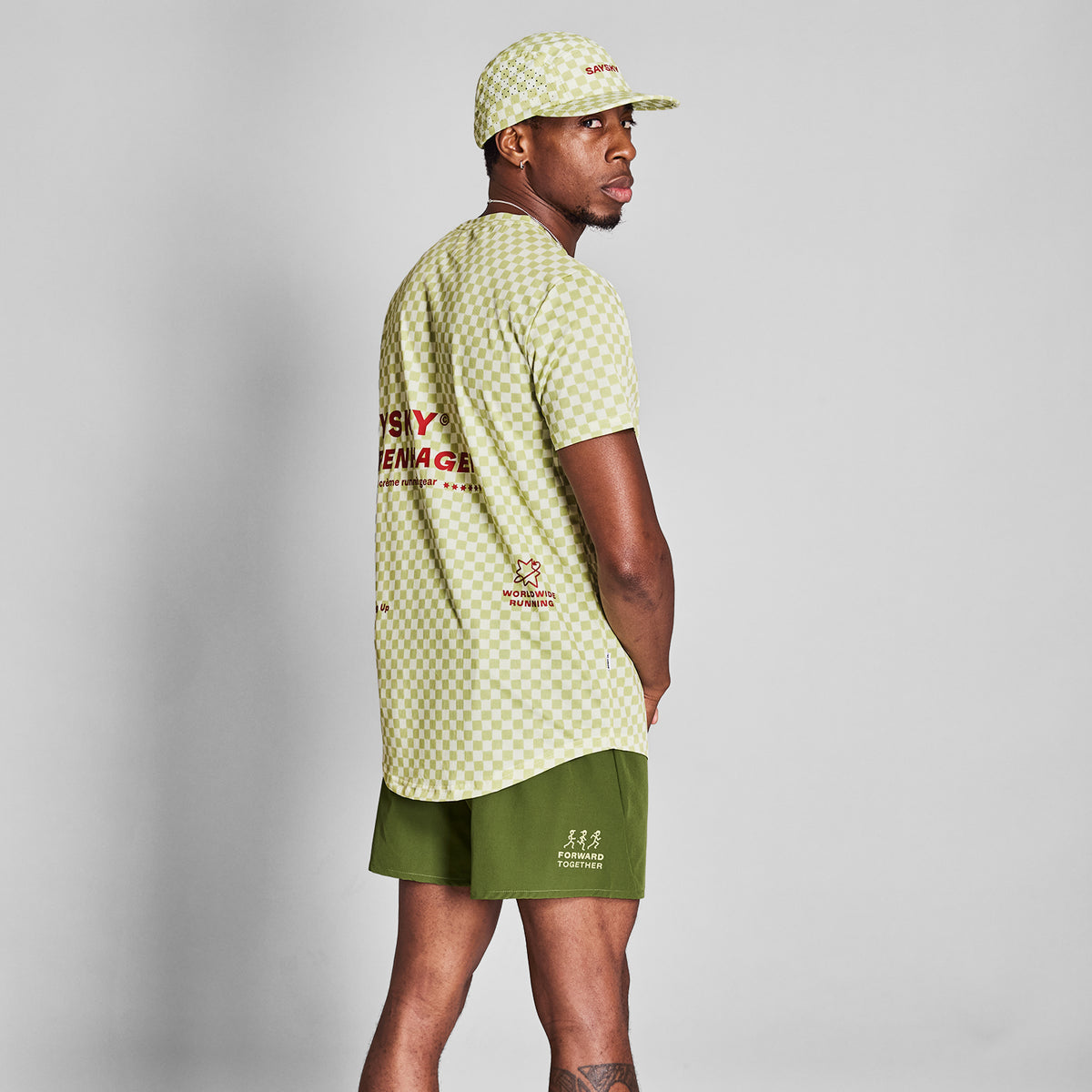 Checker Combat T-Shirt | Green