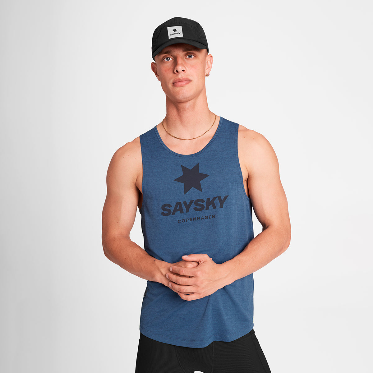 M Logo Combat Pro Singlet | Blue