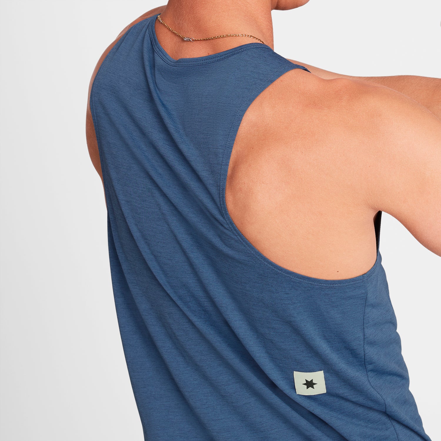 M Logo Combat Pro Singlet | Blue