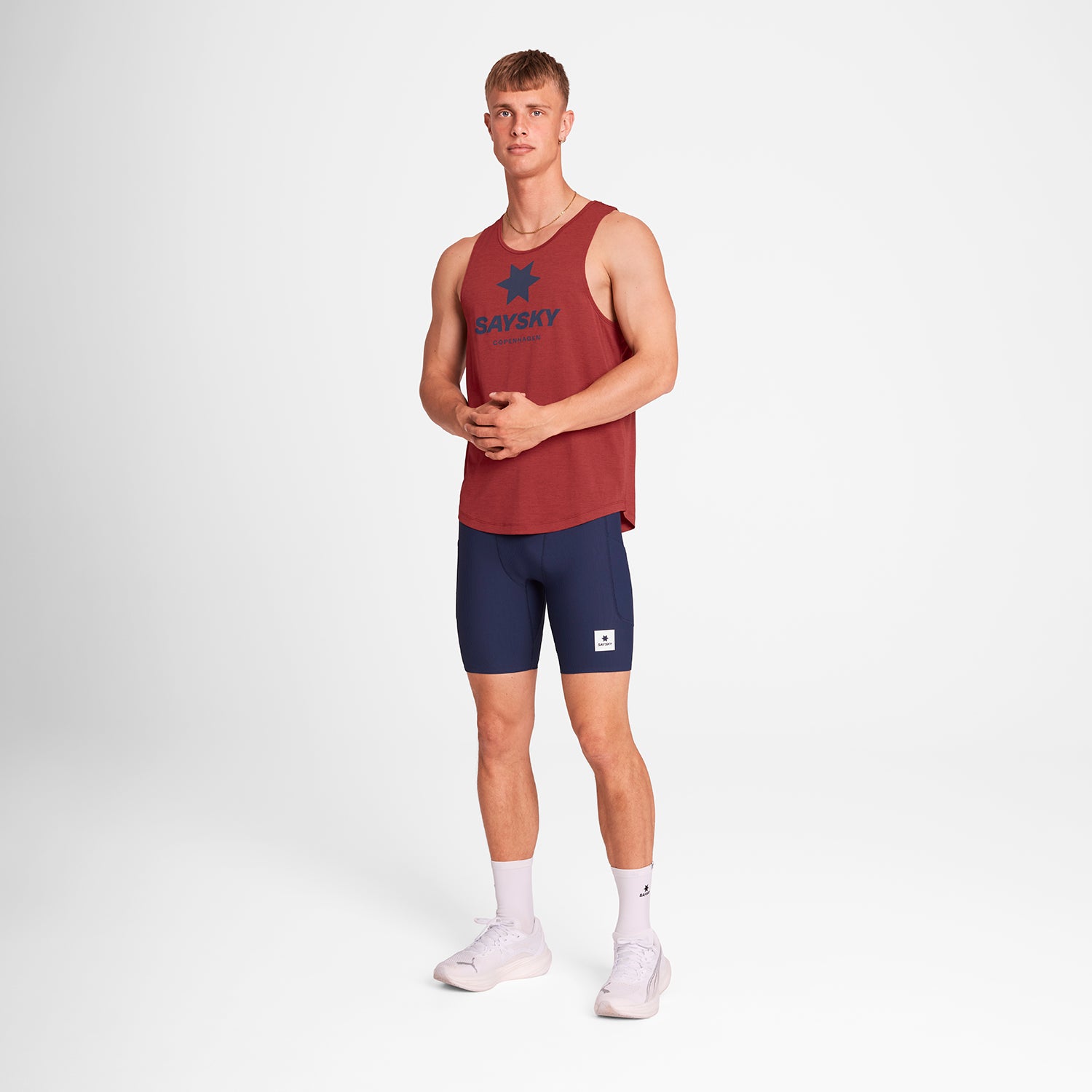 M Logo Combat Pro Singlet | Red