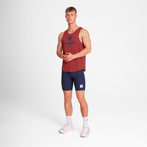 M Logo Combat Pro Singlet | Red