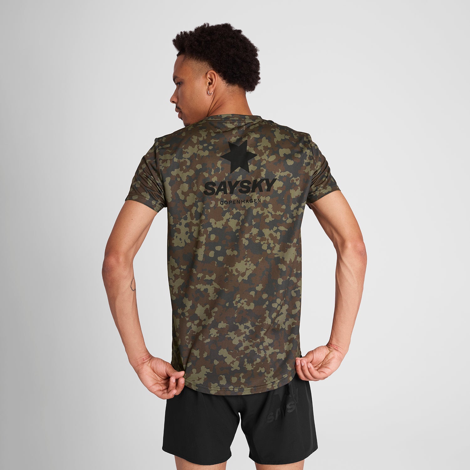 M Camo Combat T-Shirt | Brown