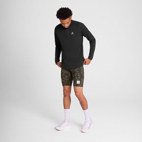 M Camo Combat+ Short Tights 9" | Brown