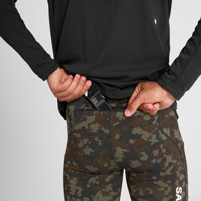 M Camo Combat+ Short Tights 9" | Brown
