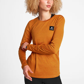 W Reflective Logo Pace Long Sleeve | Orange