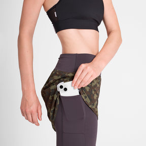 W Camo Pace 2 in 1 Shorts 3" | Brown