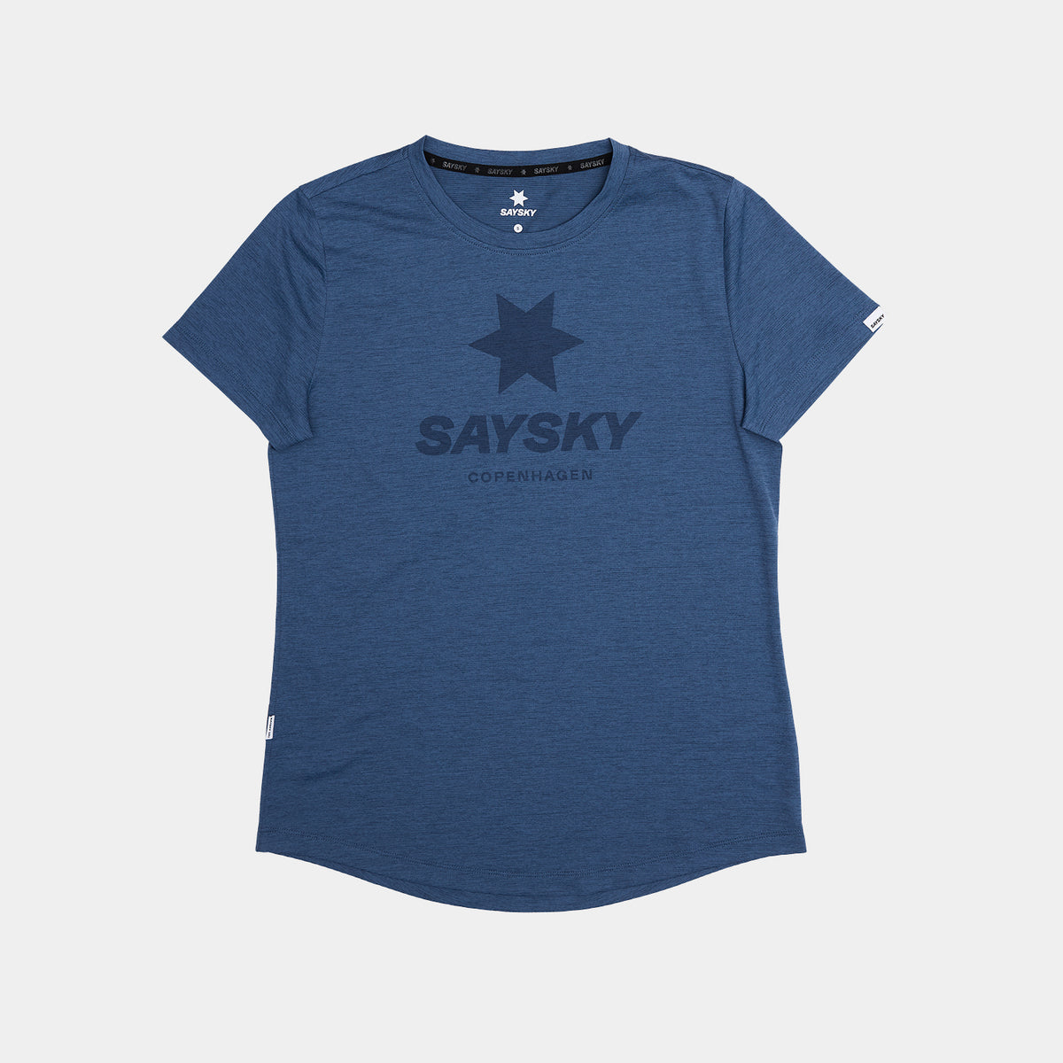 W Logo Combat T-shirt | Blue Melange