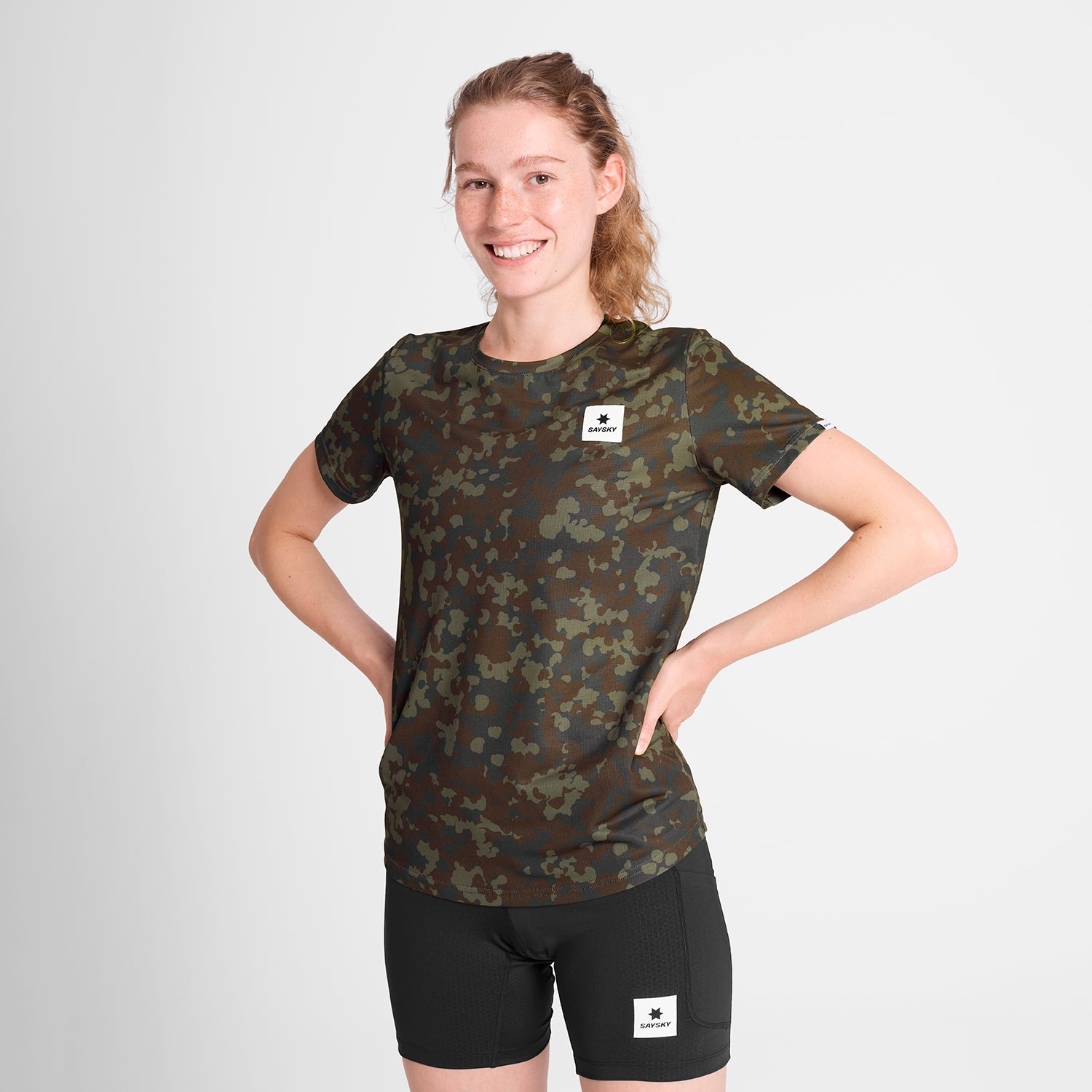 W Camo Combat T-Shirt | Brown
