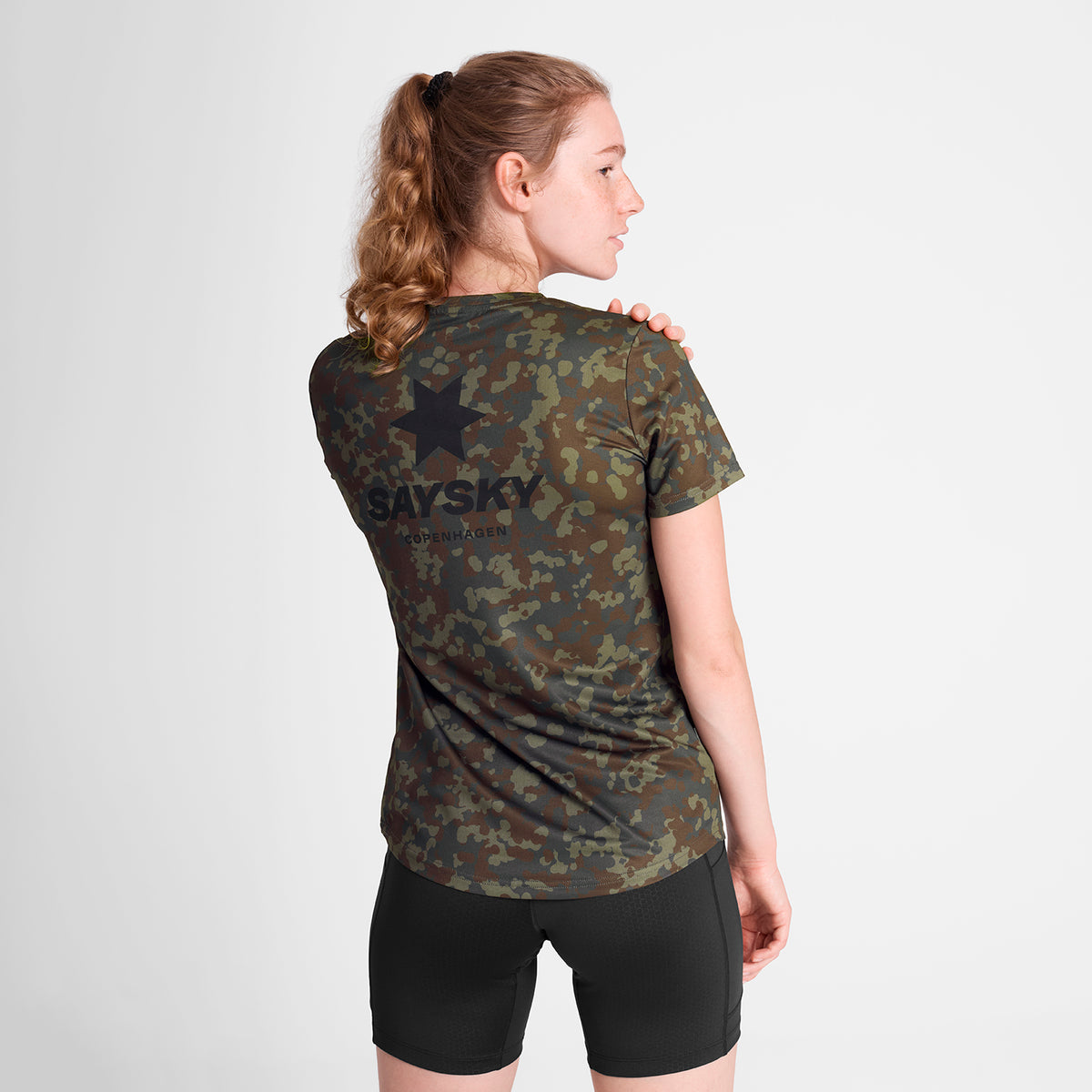 W Camo Combat T-Shirt | Brown