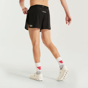 Men's Elite 4.5" Shorts | Black/Sliver
