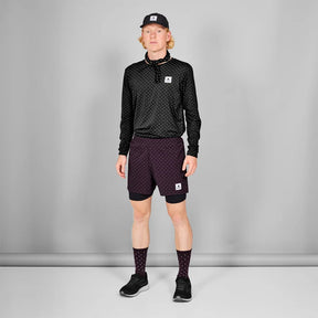 Polka 2 In 1 Pace Shorts 5" | Reflective Purple