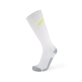Compression Race Socks | Light White/Fluro Yellow