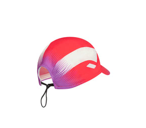 Printed Run Cap | Red/Purple Stripe