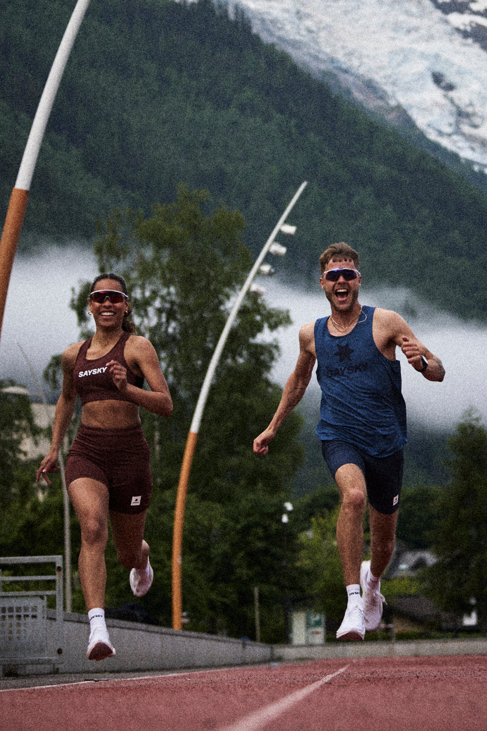 M Logo Combat Pro Singlet | Blue