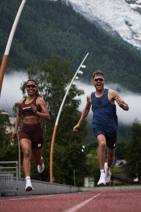 M Logo Combat Pro Singlet | Blue