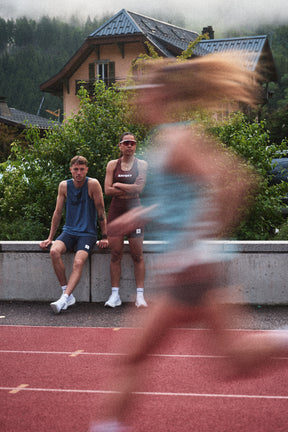 M Logo Combat Pro Singlet | Blue