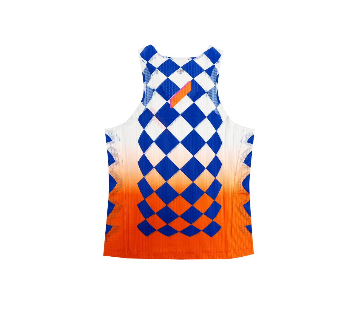 Men's Race Vest | White Blue Orange