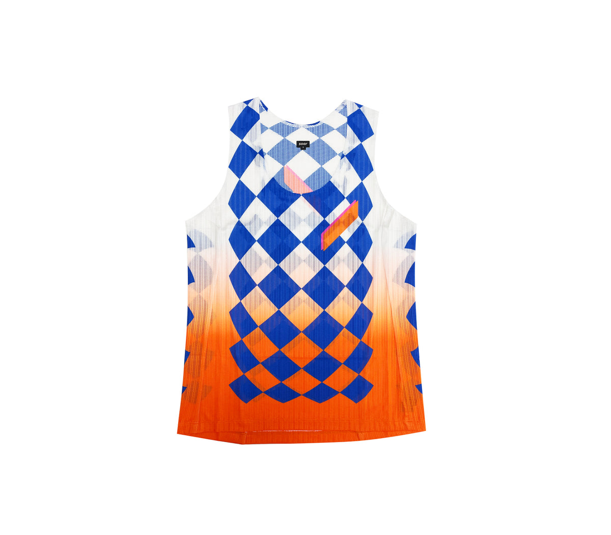 Race Vest | White Blue Orange