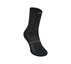 Diamond Crew Sock | Black/Brown