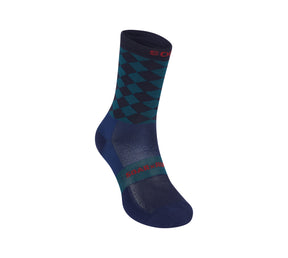 Diamond Crew Sock | Green/Navy
