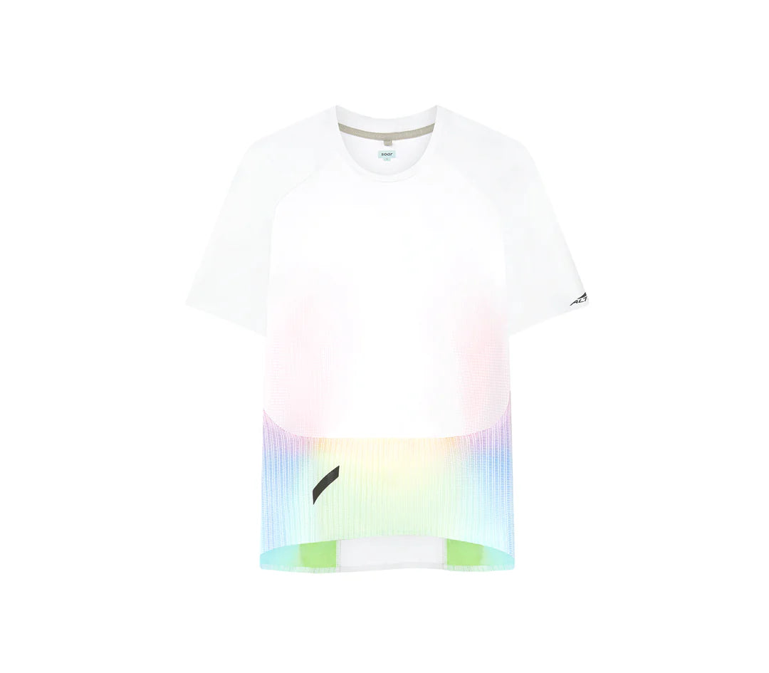 【関税込み】SOAR Running ホワイト Race Base レイヤー Tシャツ SOAR T-Shirt Guide – SOAR Running
