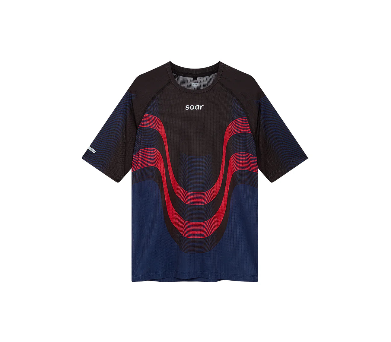 W Race Tee | Black/Red/Navy