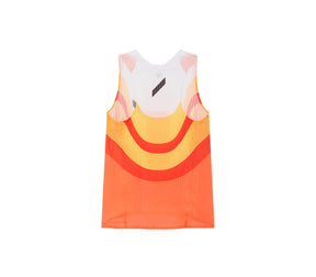 W Race Vest | Orange/Red/White