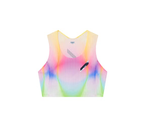 Women's Crop Race Vest | Summer Rainbow