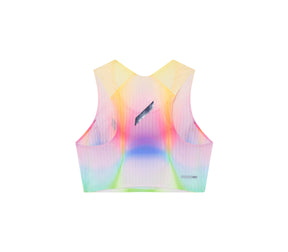 Women's Crop Race Vest | Summer Rainbow