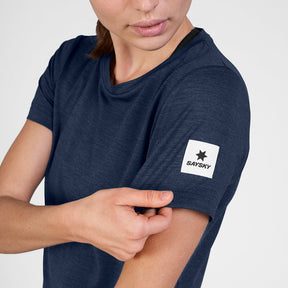 W Clean Pace T-shirt | Navy