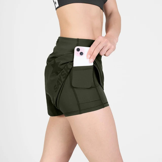 W Pace Shorts 3" | Green